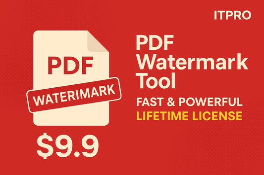 ITPRO PDF Watermark Tool – Fast & Powerful | Lifetime License